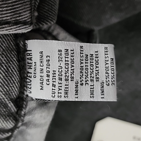 Velvet Heart Women's Effie Denim Midi Skirt Stretch Front Split Frayed Hem Sz 26 - Picture 12 of 16